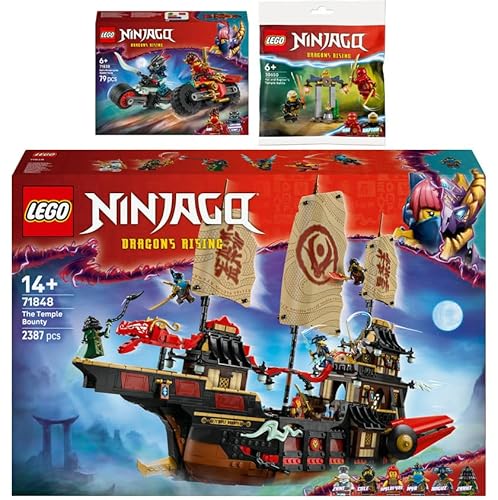 Lego 3er Set: 71848 Der Tempel-Flugsegler, 71838 Kais Motorradrennen & 30650 Kais und Raptons Duell im Tempel Lego 3er Set: 71848 Der Tempel-Flugsegler, 71838 Kais Motorradrennen & 30650 Kais und Raptons Duell im Tempel von BRICKCOMPLETE
