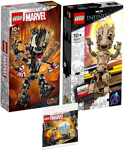 Lego 3er Set: 76249 Venomized Groot, 76217 Ich Bin Groot & 30652 Das Dimensionsportal von Doctor Strange von BRICKCOMPLETE