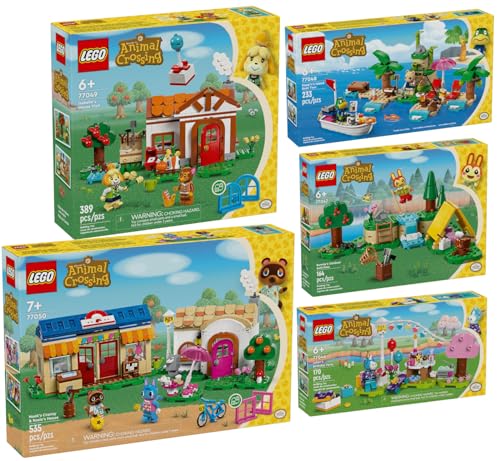 Lego 5er Set: 77046 Jimmys Geburtstagsparty, 77047 Mimmis Outdoor-Spaß, 77048 Käptens Insel-Bootstour, 77049 Besuch von Melinda & 77050 Nooks Laden und Sophies Haus von BRICKCOMPLETE