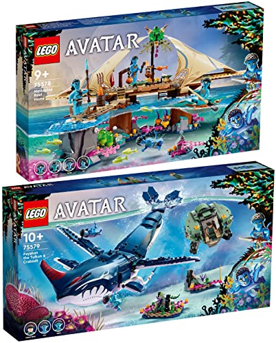 Lego Avatar 2er Set: 75579 Payakan der Tulkun und Krabbenanzug & 75578 Das Riff der Metkayina von BRICKCOMPLETE