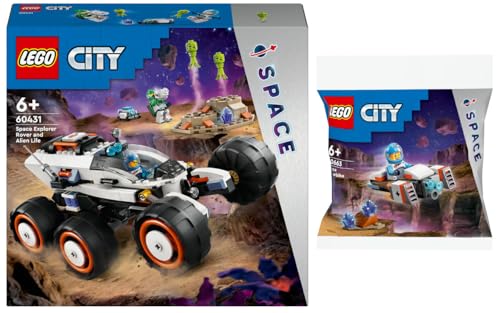 Lego City Set: 60431 Weltraum-Rover mit Außerirdischen & 30663 Weltraum-Hoverbike von BRICKCOMPLETE