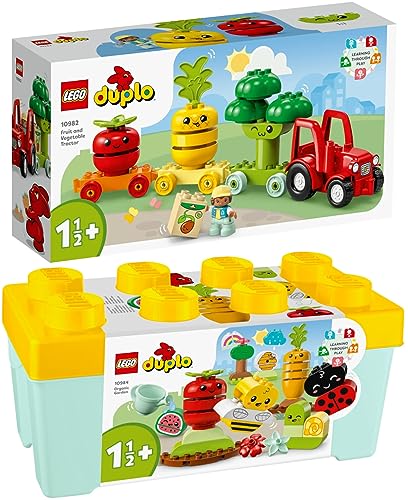 Lego DUPLO 2er Set: 10984 Biogarten & 10982 Obst und Gemüse Traktor von BRICKCOMPLETE