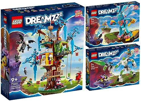 Lego DreamZzz 3er Set: 71461 Fantastisches Baumhaus, 71454 Mateo und Roboter Z-Blob & 71453 Izzie und Ihr Hase Bunchu von BRICKCOMPLETE