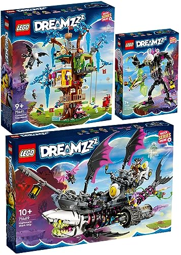 Lego DreamZzz 3er Set: 71469 Albtraum-Haischiff, 71461 Fantastisches Baumhaus & 71455 Der Albwärter von BRICKCOMPLETE