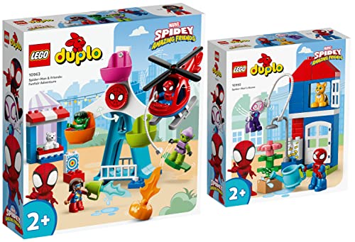 Lego Duplo 2er Set:10995 Spider-Mans Haus & 10963 Spider-Man & Friends: Jahrmarktabenteuer von BRICKCOMPLETE