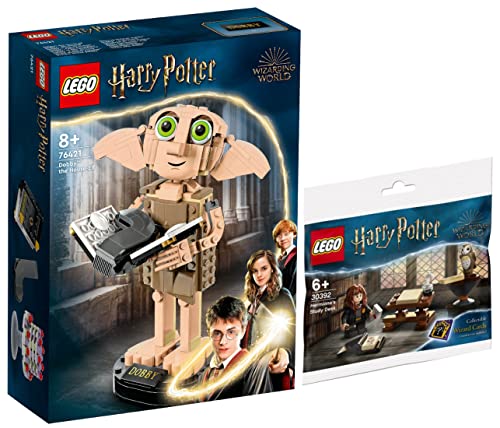 Lego Harry Potter 2er Set: 76421 Dobby der Hauself & 30392 Hermines Schreibtisch Polybag von BRICKCOMPLETE