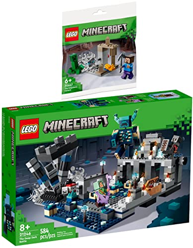 Lego Minecraft 2er Set: 21246 Das Duell in der Finsternis & 30647 Die Topsteinhöhle von BRICKCOMPLETE