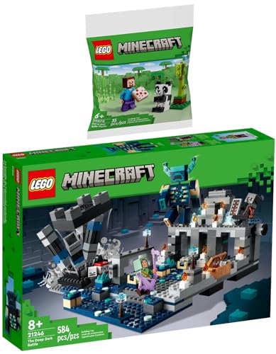 Lego Minecraft 2er Set: 21246 Das Duell in der Finsternis & 30672 Steve mit Baby-Panda Lego Minecraft 2er Set: 21246 Das Duell in der Finsternis & 30672 Steve mit Baby-Panda von BRICKCOMPLETE