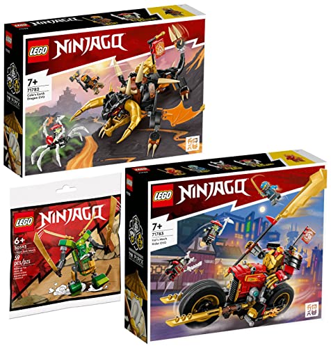 Lego Ninjago 3er Set: 71782 Coles Erddrache EVO, 71783 Kais Mech-Bike EVO & 30593 Lloyd Suit Mech Polybag Lego Ninjago 3er Set: 71782 Coles Erddrache EVO, 71783 Kais Mech-Bike EVO & 30593 Lloyd Suit Mech Polybag von BRICKCOMPLETE