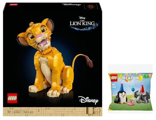 Lego Set: 43247 Simba, der Junge König der Löwen & 30667 Geburtstagsparty der Tiere von BRICKCOMPLETE