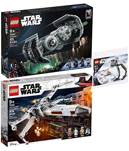 Lego Star Wars 3er Set: 75347 TIE Bomber, 75301 Luke Skywalkers X-Wing Fighter & 30495 at-ST Polybag von BRICKCOMPLETE