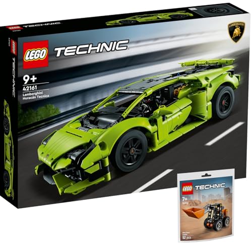 Lego Technic 2er Set: 42161 Lamborghini Huracán Tecnica & 30655 Gabelstapler mit Palette Polybag von BRICKCOMPLETE