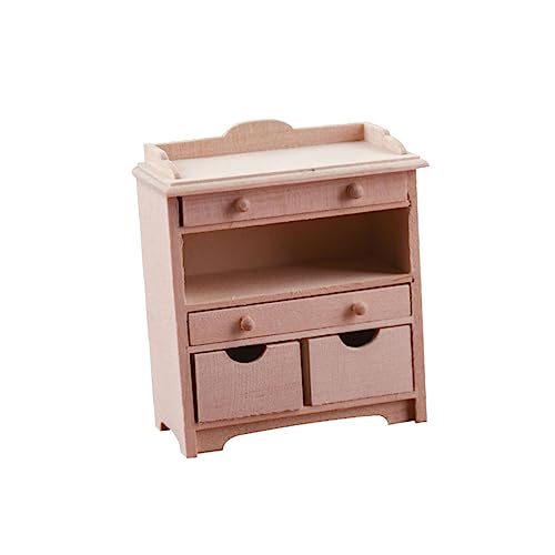 BRIGHTFUFU 1/12 Miniatur Schrank Puppenhaus öbel Holzkabinett Für Dollhouse Dekoration Miniatur Schublade Puppenzubehör Für Kreative Spielwelten Und Sammlerstücke von BRIGHTFUFU