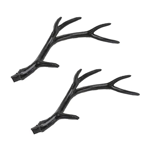 BRIGHTFUFU Faux Hirschgeweih für Handwerk Hirschhorn Kopfschmuck Karneval Party Haar Prop Set von BRIGHTFUFU