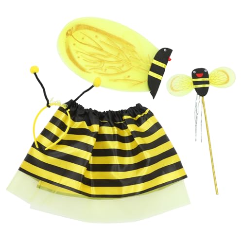 BRIGHTFUFU 1 Satz Bienenflügel-Set Balsam Bausatz Bienenwabe Flügel Stirnband Fee Zauberstab Bienenflügel-haarreif Mit Zauberstab Partykostüm Für Mädchen Eisendraht Yellow BRIGHTFUFU 1 Satz Bienenflügel-Set Balsam Bausatz Bienenwabe Flügel Stirnband Fee Zauberstab Bienenflügel-haarreif Mit Zauberstab Partykostüm Für Mädchen Eisendraht Yellow von BRIGHTFUFU