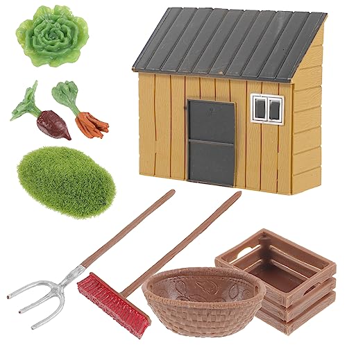 BRIGHTFUFU 1 Satz Farmmodellspielzeug Miniaturen Mini-landwirtschaftsgeräte Dekoration Bausatz Zubehör Künstlich Miniatur-Bauernhof-Modell Layout-Requisiten Plastik BRIGHTFUFU 1 Satz Farmmodellspielzeug Miniaturen Mini-landwirtschaftsgeräte Dekoration Bausatz Zubehör Künstlich Miniatur-Bauernhof-Modell Layout-Requisiten Plastik von BRIGHTFUFU