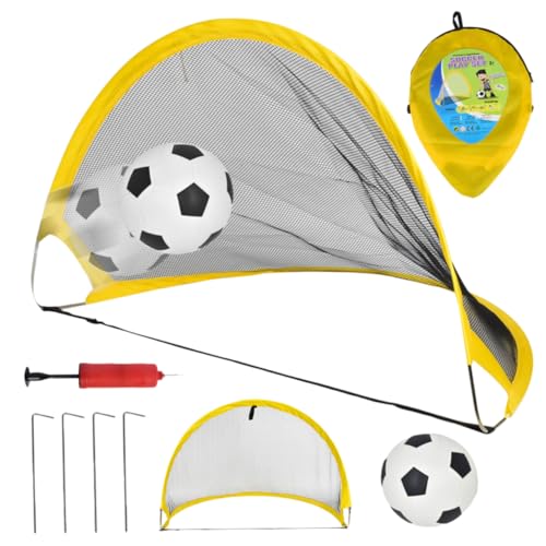 BRIGHTFUFU 1 Satz Fußballspielnetz Fußballtür Fußballtor Fußballnetz Ersatznetz Für Fußball Yellow BRIGHTFUFU 1 Satz Fußballspielnetz Fußballtür Fußballtor Fußballnetz Ersatznetz Für Fußball Yellow von BRIGHTFUFU