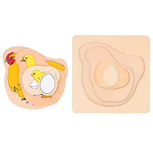 BRIGHTFUFU 1 Satz Holzpuzzle für Cartoon Multilayer Jigsaw Pädagogisches Kognitiven Fähigkeiten und Hand Augen Koordination von BRIGHTFUFU