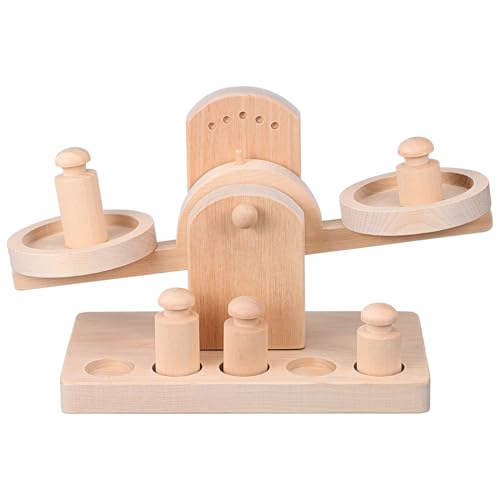 BRIGHTFUFU 1 Satz Holzspielzeug Balance für Lehrmittel für Einfache Mathematik Montessori Lernspielzeug Pädagogische Spielzeuge Konzentration und Gehirntraining von BRIGHTFUFU
