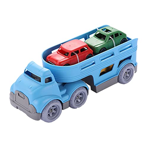 BRIGHTFUFU 1 Satz Trägheitsspielzeugauto Großes LKW- Doppelschicht-LKW- Mini-Fahrzeug- Fahrzeugmodell Zurückziehen Reibungsbetriebenes Truck- Abs Blue von BRIGHTFUFU