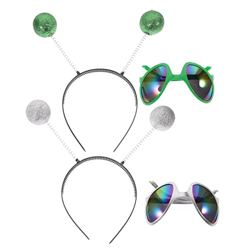 BRIGHTFUFU Marsianer-kostüm Brille Alien-antenne Stirnbänder Leicht Bequem Für Partys von BRIGHTFUFU