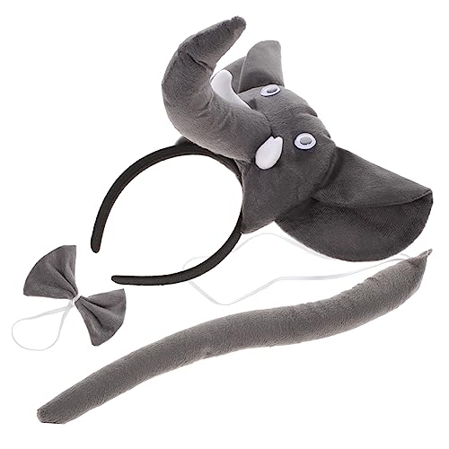 BRIGHTFUFU 1 Set Elefanten Stirnband Set Elefant Kinderkostüm Elefantenohr Kostüm Elefantenhut Kostüm Deko Accessoire Karneval Tierkostüm Elefantenkostüm Party Requisite Dekore Graues Tuch BRIGHTFUFU 1 Set Elefanten Stirnband Set Elefant Kinderkostüm Elefantenohr Kostüm Elefantenhut Kostüm Deko Accessoire Karneval Tierkostüm Elefantenkostüm Party Requisite Dekore Graues Tuch von BRIGHTFUFU