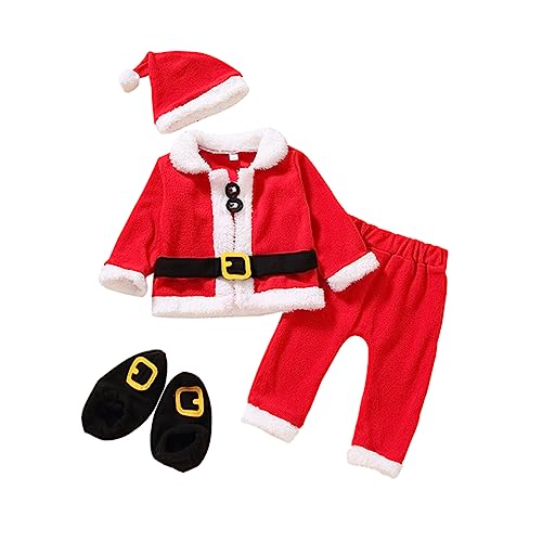 BRIGHTFUFU 1 Set Kind Weihnachtskleidung Set Kleidung Santa Claus SAH Kleidung (wie Gezeigt) von BRIGHTFUFU