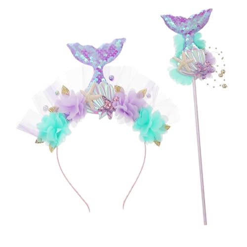 BRIGHTFUFU 1 Set Meerjungfrau Stirnband Dämonen Meerjungfrau Tiara Meerjungfrauenstäbe Meerjungfrauen Kostüm/Teenager Party Dekorationen Meerjungfrauenschwanz Meerjungfrauen BRIGHTFUFU 1 Set Meerjungfrau Stirnband Dämonen Meerjungfrau Tiara Meerjungfrauenstäbe Meerjungfrauen Kostüm/Teenager Party Dekorationen Meerjungfrauenschwanz Meerjungfrauen von BRIGHTFUFU