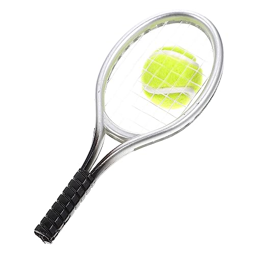 BRIGHTFUFU 1 Set Mini Tennis Kit Miniatur Tennis Schläger Set Für Puppenhaus Dekorativer Sportartikel Für Miniaturszenen Perfekte Mini Zubehör Für Kreative Spielideen BRIGHTFUFU 1 Set Mini Tennis Kit Miniatur Tennis Schläger Set Für Puppenhaus Dekorativer Sportartikel Für Miniaturszenen Perfekte Mini Zubehör Für Kreative Spielideen von BRIGHTFUFU