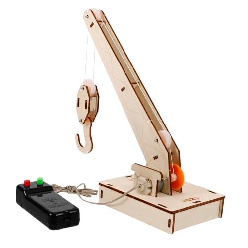 BRIGHTFUFU 1 Set Physikalische Wissenschaft Experiment DIY Lernen Kits Wissenschaft Bildung Kits Kran Lernen Kit Wissenschaft Lernen Kit Holz von BRIGHTFUFU