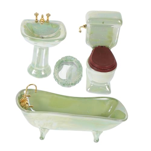 BRIGHTFUFU 1 Set Puppenhaus Miniaturmöbel Badezimmer Dekoration Puppenhaus Miniatur Badezimmer Prop BRIGHTFUFU 1 Set Puppenhaus Miniaturmöbel Badezimmer Dekoration Puppenhaus Miniatur Badezimmer Prop von BRIGHTFUFU