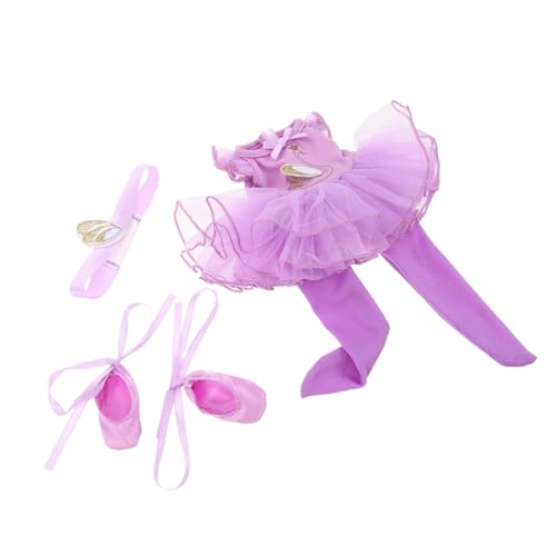 BRIGHTFUFU 1 Set Puppenkleidung, Ballett-Ballerina-Outfits: 14-Zoll-puppentanzkleid-kostümset Mit Schuhen Und Stirnband – Puppenzubehör Zum Anziehen des Balletts BRIGHTFUFU 1 Set Puppenkleidung, Ballett-Ballerina-Outfits: 14-Zoll-puppentanzkleid-kostümset Mit Schuhen Und Stirnband – Puppenzubehör Zum Anziehen des Balletts von BRIGHTFUFU
