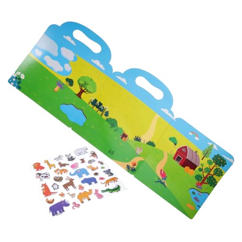 BRIGHTFUFU 1 Set Von Kindern Aufkleberbücher Kleinkindstein Buch DIY Sticker Book Kindersteinbuch Buch Kleinkindspielzeug BRIGHTFUFU 1 Set Von Kindern Aufkleberbücher Kleinkindstein Buch DIY Sticker Book Kindersteinbuch Buch Kleinkindspielzeug von BRIGHTFUFU