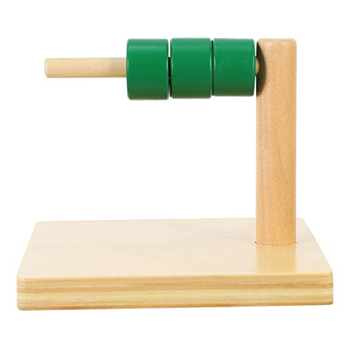 BRIGHTFUFU 1 Set Zylinderring Kinderspielzeug Frühlernspielzeug Frühpädagogisches Kinderkognitionsspielzeug Kognitives Intelligenzspielzeug Kognitionsspielzeug Säulenspielzeug Holz von BRIGHTFUFU