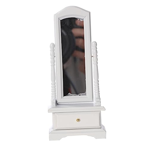 BRIGHTFUFU 1stück Miniatur-kleiderspiegel Mit Schrank Eleganter Ganzkörperspiegel Für Schlafzimmer Stilvolles Modell Mit Praktischen Stauraum Für Puppenhäuser Und Kreative Dekoration von BRIGHTFUFU