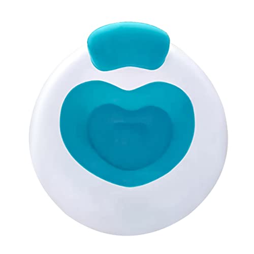 BRIGHTFUFU 1 Stück zusammenklappbares aufblasbares Sofa Couch faltbar Falten aufblasbares Sofa für Camping Erwachsene Luftliege Portable Chair Tragbares Sofa Outdoor-Zubehör Luftsofa PVC Blue von BRIGHTFUFU