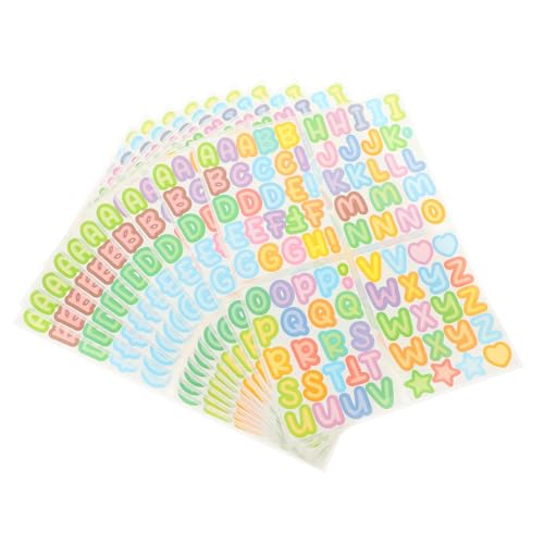 BRIGHTFUFU 10 Blatt Aufkleber des Englischen Alphabets Aufkleber Zum Beschriften Aufkleber Aus Vinylbuchstaben Briefkasten Aufkleber DIY -abziehbilder Vinyl Vinyl Selbst Kleber von BRIGHTFUFU