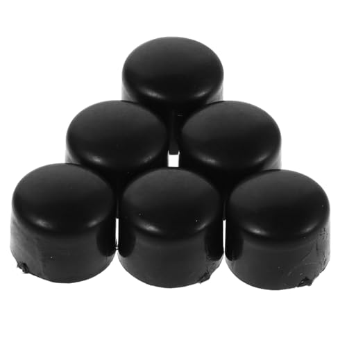 BRIGHTFUFU 10 Stück Fußballmaschinenkappe Teile von Fußballmaschinen Kickerstange Schutz Endabdeckungen für Kicker tischfußball tischfusball Kickertisch Brettlager Polkappen Plastik Black BRIGHTFUFU 10 Stück Fußballmaschinenkappe Teile von Fußballmaschinen Kickerstange Schutz Endabdeckungen für Kicker tischfußball tischfusball Kickertisch Brettlager Polkappen Plastik Black von BRIGHTFUFU