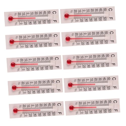BRIGHTFUFU 10 Stück Maßstab Realistisches Puppenhaus Thermometer Modell Langlebiges Analoges Temperaturmessgerät für Innenräume Dekoratives Miniaturzubehör für Puppenhausmöbel BRIGHTFUFU 10 Stück Maßstab Realistisches Puppenhaus Thermometer Modell Langlebiges Analoges Temperaturmessgerät für Innenräume Dekoratives Miniaturzubehör für Puppenhausmöbel von BRIGHTFUFU