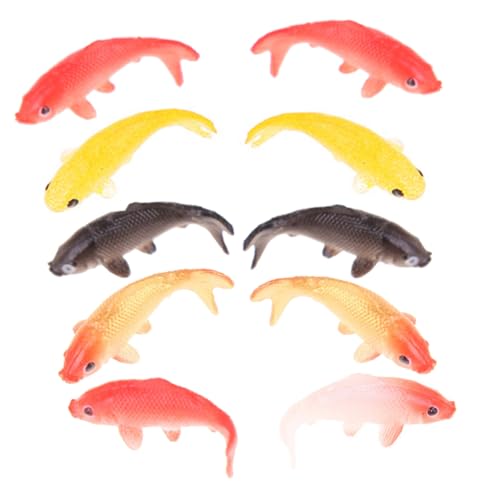 BRIGHTFUFU 10 Stück Miniaturisierte Koi Fisch Modelle Teiliges Bunte Dekoration für Aquarien und Mini Landschaften Realistische Details Langlebig und Pflegeleicht BRIGHTFUFU 10 Stück Miniaturisierte Koi Fisch Modelle Teiliges Bunte Dekoration für Aquarien und Mini Landschaften Realistische Details Langlebig und Pflegeleicht von BRIGHTFUFU
