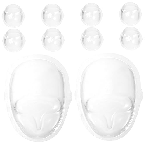 BRIGHTFUFU 10 Stück Puppenmaske Puppenzubehör Schaufensterpuppe Überraschungspuppen Puppenhaus Zubehör Selber Machen Display-gesichtsbedeckungen Für Puppen Plastik Transparent BRIGHTFUFU 10 Stück Puppenmaske Puppenzubehör Schaufensterpuppe Überraschungspuppen Puppenhaus Zubehör Selber Machen Display-gesichtsbedeckungen Für Puppen Plastik Transparent von BRIGHTFUFU