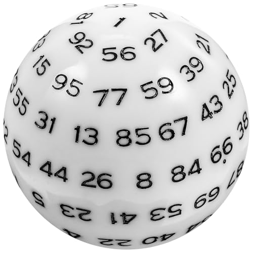 BRIGHTFUFU 100 Praktische Spielwürfel Spiel Für Zahlenwürfel Party Würfelspiel Lernen Multifunktionale Spielwürfel Tischspielwürfel Würfeln Beibringen Weiß Acryl von BRIGHTFUFU