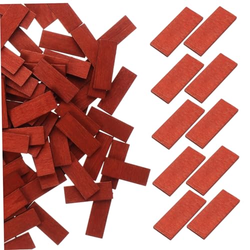 BRIGHTFUFU Fliesenset Für Puppenhäuser Im Maßstab 112 100 Stück Selbstklebende Holzbodenfliesen Für Jungen Und Mädchen Puppenhaus-Dekoration von BRIGHTFUFU