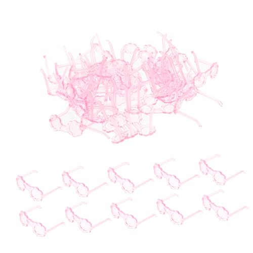 BRIGHTFUFU Puppensonnenbrillen Aus Kunststoff 100 Stück Mini-Brillen Für Babypuppen Zubehör-Requisiten Plastikbrillen Für Jungen Und Mädchen von BRIGHTFUFU