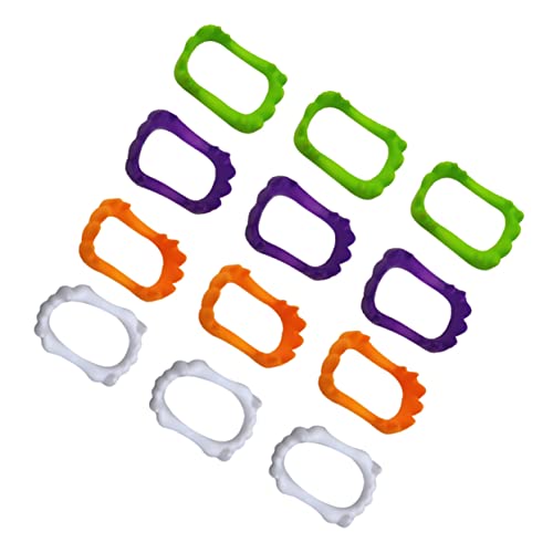 BRIGHTFUFU Halloween Zähne 100pcs Gefälschte Fangs Sets Halloween Party Cosplay Maskerade Zubehör von BRIGHTFUFU