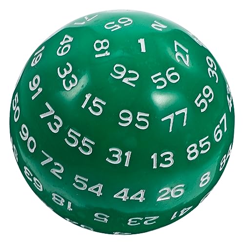 BRIGHTFUFU 100 spielwürfel spielewürfel Spiel Würfelspiel im Freien Party mit klein Acrylwürfel Spiel Requisiten Leichter Zahlenwürfel Requisiten für Brettspiele Green von BRIGHTFUFU