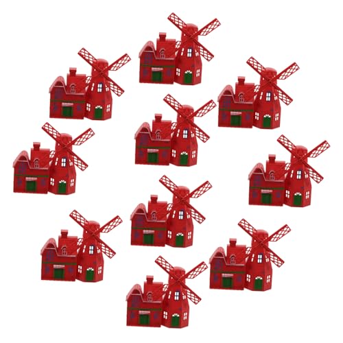 BRIGHTFUFU 10Pcs dekorative Windmühle deko Figuren Garten Accessoires Vintage Hausdekor Mini-Windmühle Plastik rot BRIGHTFUFU 10Pcs dekorative Windmühle deko Figuren Garten Accessoires Vintage Hausdekor Mini-Windmühle Plastik rot von BRIGHTFUFU