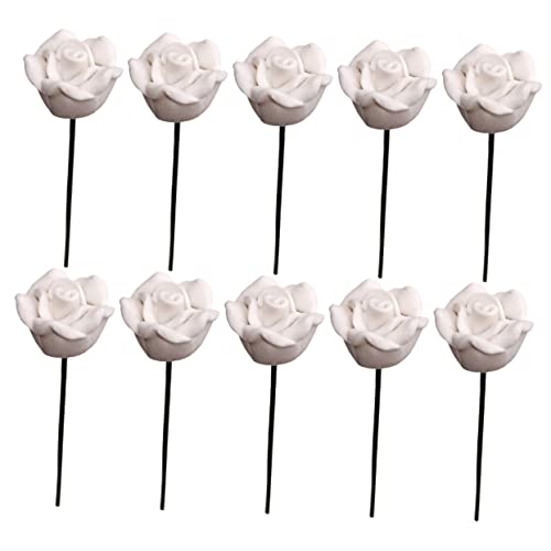 BRIGHTFUFU 10stücke Miniatur Blumenarrangement Teiliges Weiße Rosen Für Puppenhäuser Stilvolle Deko Für Miniatur Landschaften Für Kreative Projekte BRIGHTFUFU 10stücke Miniatur Blumenarrangement Teiliges Weiße Rosen Für Puppenhäuser Stilvolle Deko Für Miniatur Landschaften Für Kreative Projekte von BRIGHTFUFU