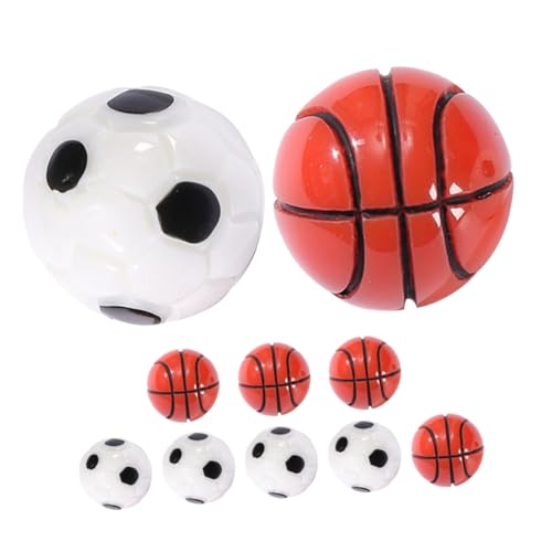 BRIGHTFUFU 10Stücke Sportbälle Fußball und Basketball für Puppenhaus Deko Kleines Hausornament für Kreative Landschaften und Raumdekoration BRIGHTFUFU 10Stücke Sportbälle Fußball und Basketball für Puppenhaus Deko Kleines Hausornament für Kreative Landschaften und Raumdekoration von BRIGHTFUFU