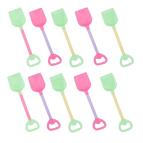 BRIGHTFUFU 10Stücke Strandschaufeln Große Plastikschaufeln Zufälligen Farben Für Sandkasten Strand Und Garten Perfektes Sandspielzeug Für Jungen Und Mädchen Ab Jahr von BRIGHTFUFU
